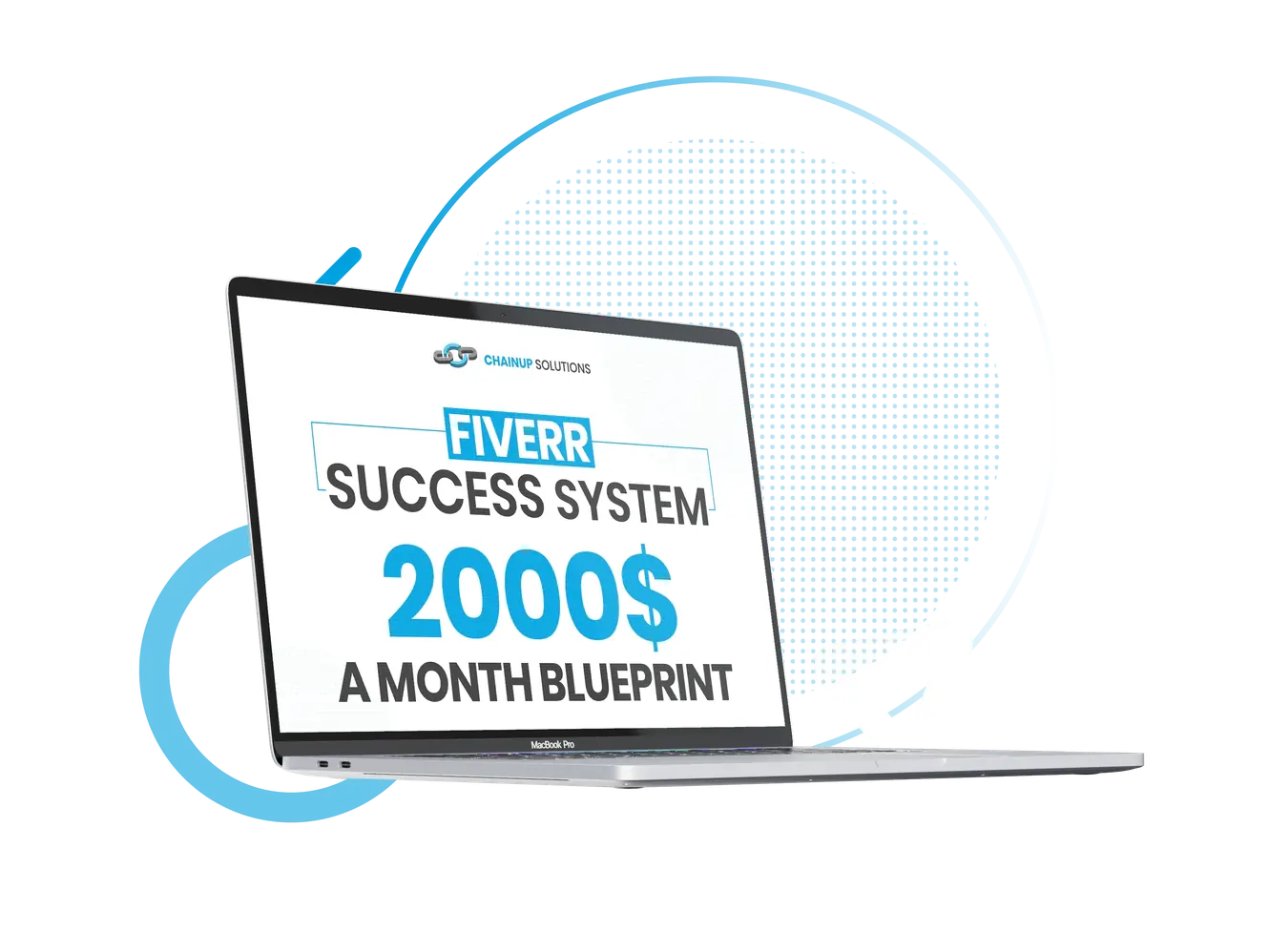 Fiverr Success System laptop mockup