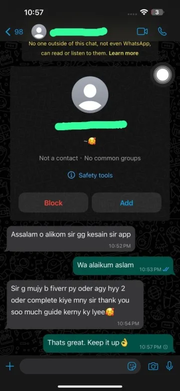 Student testimonial